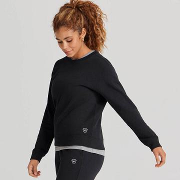 Allbirds R&R Sweat Women's Shirts Black | SG4754JJ