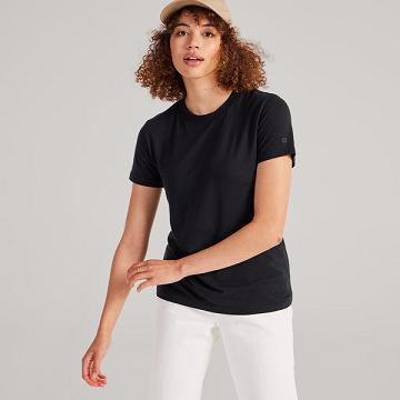 Allbirds Sea Women's T Shirts Black | SG4736OR