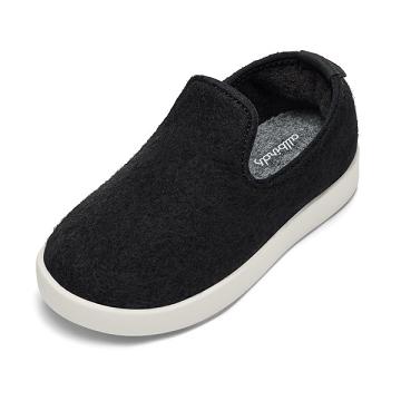 Allbirds Smallbirds Wool Loungers Kids' Slip On Shoes Beige / Black | SG4869EX