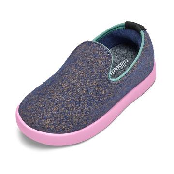 Allbirds Smallbirds Wool Loungers Kids' Slip On Shoes Blue | SG4874HK