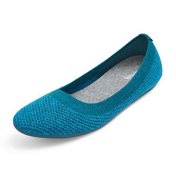 Allbirds Tree Breezers Women's Flat Shoes Turquoise | SG4665EX