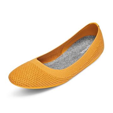 Allbirds Tree Breezers Women's Flat Shoes Yellow | SG4667QZ