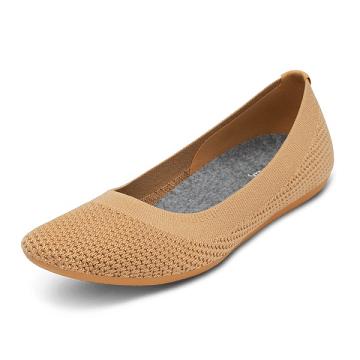 Allbirds Tree Breezers Women's Flat Shoes Brown | SG4668MA