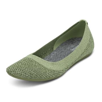 Allbirds Tree Breezers Women's Flat Shoes Green | SG4670HK