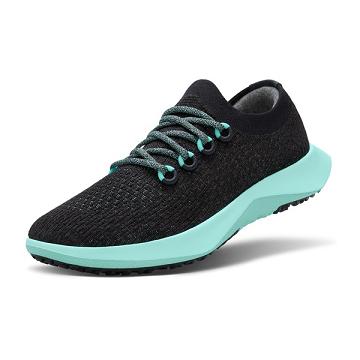 Allbirds Tree Dasher 2 Men's Running Shoes Black / Mint | SG4194YU