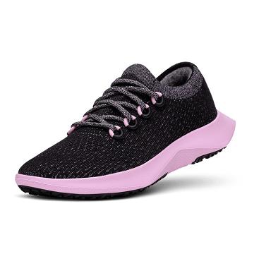 Allbirds Tree Dasher 2 Men's Running Shoes Black / Pink | SG4195TV