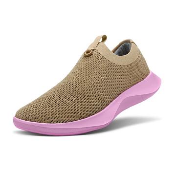 Allbirds Tree Dasher Relay Men's Slip On Shoes Brown / Pink | SG4117RW