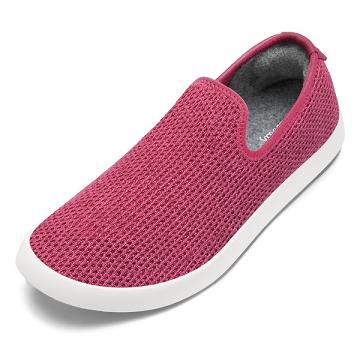 Allbirds Tree Loungers Men's Slip On Shoes Red / White | SG4106GL