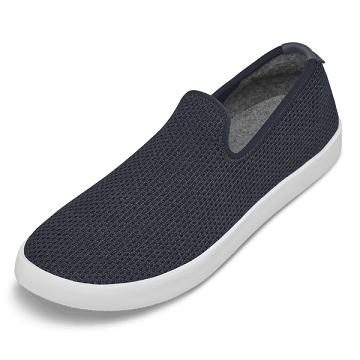 Allbirds Tree Loungers Men's Slip On Shoes Navy / White | SG4113IS