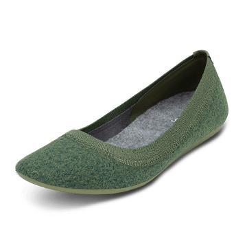 Allbirds Wool Breezers Women's Flat Shoes Green | SG4679FM