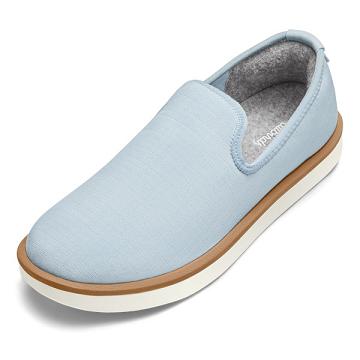 Allbirds Wool Lounger Woven Men's Slip On Shoes Blue | SG4085AP