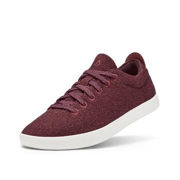 Allbirds Wool Pipers Men's Sneakers Burgundy | SG4028HK