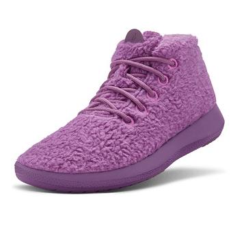 Allbirds Wool Runner-up Fluffs Men's High Tops Purple | SG4222EX