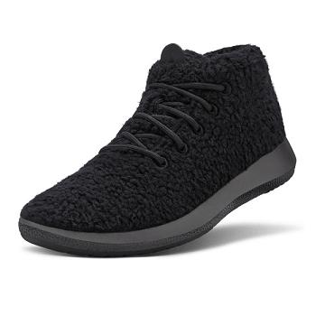 Allbirds Wool Runner-up Fluffs Women's High Tops Black | SG4648LH