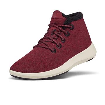 Allbirds Wool Runner-up Mizzle Fluffs Women's Waterproof Shoes Red | SG4683PQ