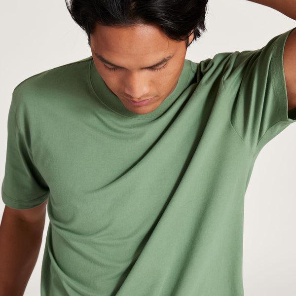 Allbirds Allgood Cotton Men's T Shirts Green | SG4296IS