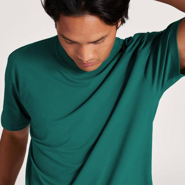 Allbirds Allgood Cotton Men's T Shirts Turquoise | SG4298YU