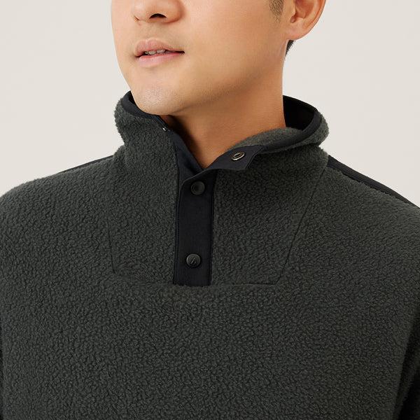 Allbirds Fluff Fleece Pullover Men's Hoodie Black | SG4330NB