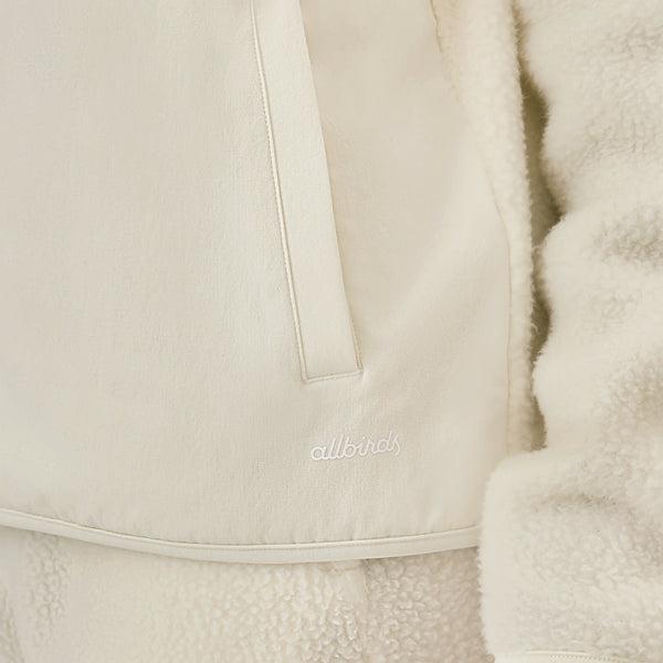 Allbirds Fluff Fleece Pullover Women's Hoodie White | SG4778SO