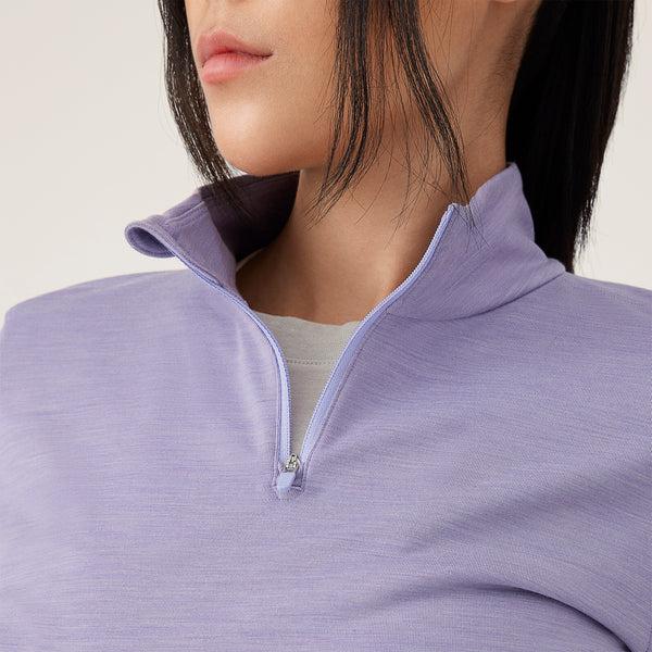 Allbirds Performance Quarter Zip Women's Hoodie Purple | SG4774HK