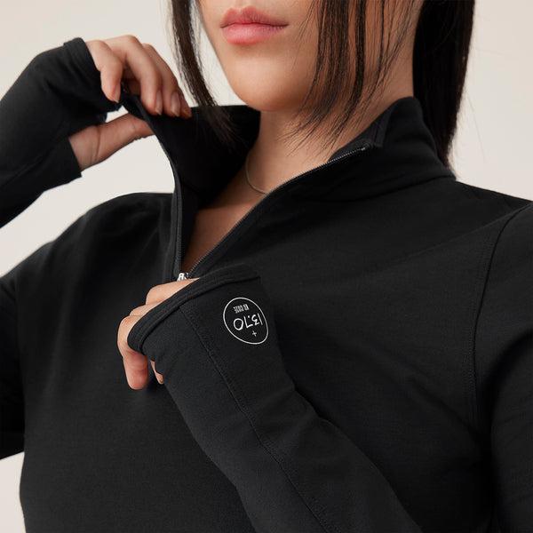 Allbirds Performance Quarter Zip Women's Hoodie Black | SG4775GL