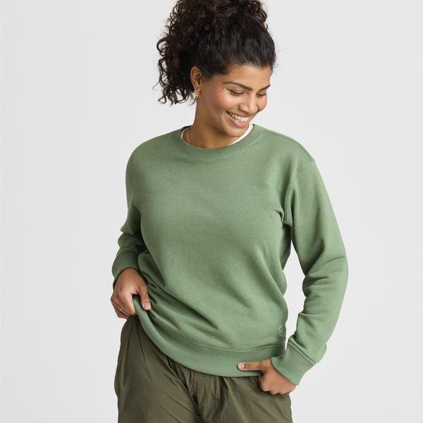 Allbirds R&R Sweat Women\'s Shirts Green | SG4753KI