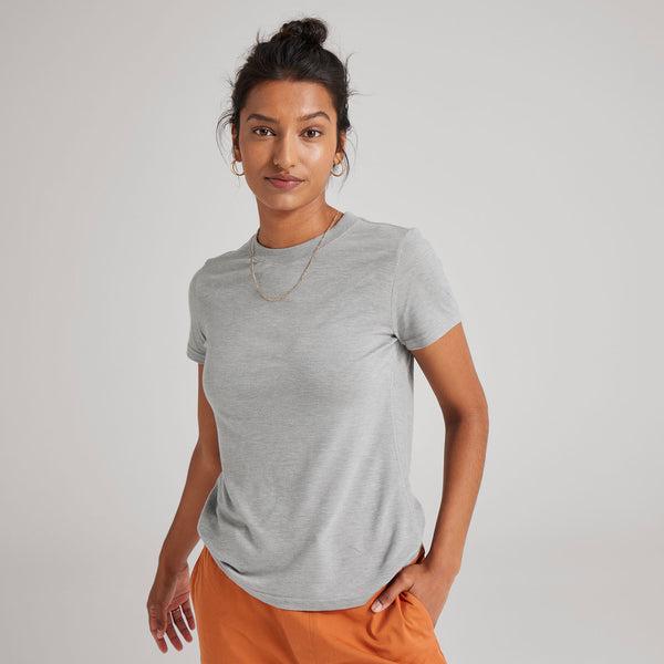 Allbirds Sea Women\'s T Shirts Grey | SG4735PQ