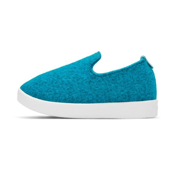 Allbirds Smallbirds Wool Loungers Kids' Slip On Shoes Turquoise | SG4871QZ