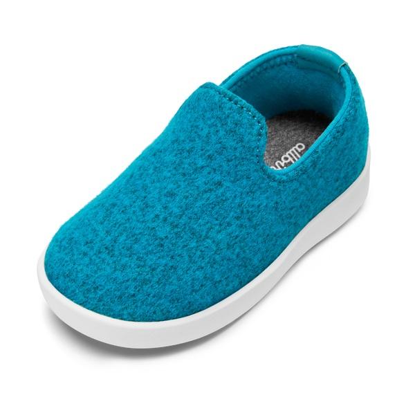 Allbirds Smallbirds Wool Loungers Kids\' Slip On Shoes Turquoise | SG4871QZ