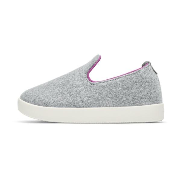 Allbirds Smallbirds Wool Loungers Kids' Slip On Shoes Silver | SG4873NB