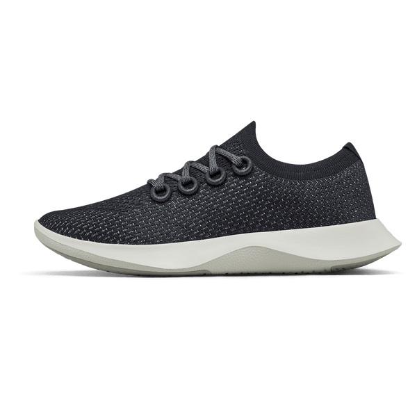 Allbirds Tree Dasher 1 Men's Running Shoes Black / White | SG4171WY