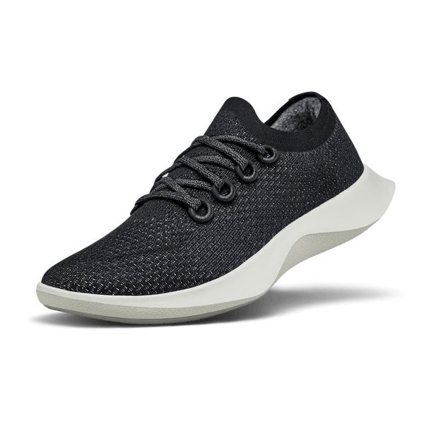 Allbirds Tree Dasher 1 Men\'s Running Shoes Black / White | SG4171WY