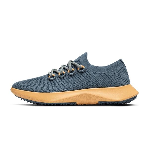 Allbirds Tree Dasher 2 Men's Running Shoes Blue / Yellow | SG4198WY