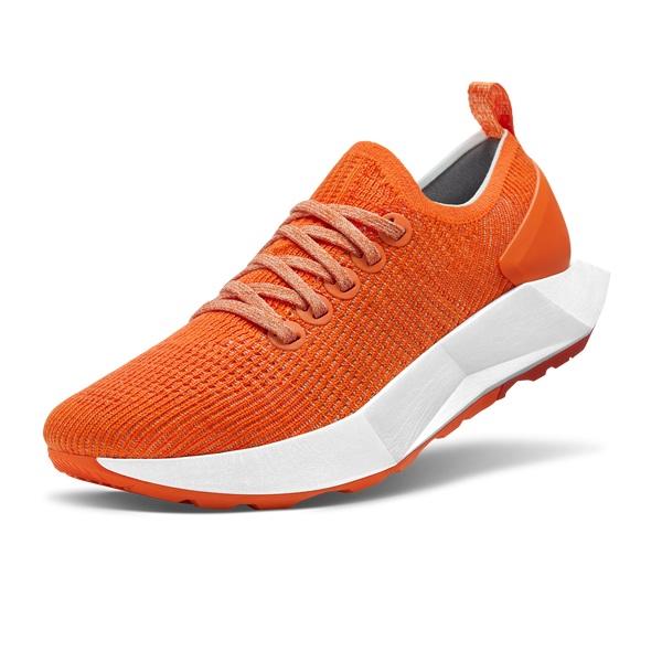 Allbirds Tree Flyers Men\'s Running Shoes Orange / White | SG4182JJ