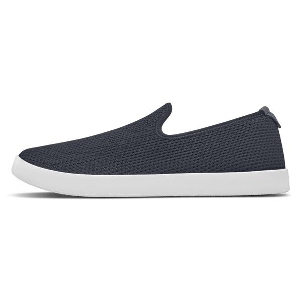 Allbirds Tree Loungers Men's Slip On Shoes Navy / White | SG4113IS