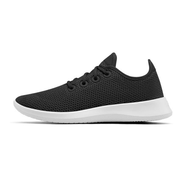 Allbirds Tree Runner Men's Sneakers Black / White | SG4077KI