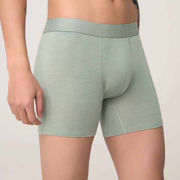 Allbirds Trino® Boxer Brief Men's Underwear Green | SG4274EX