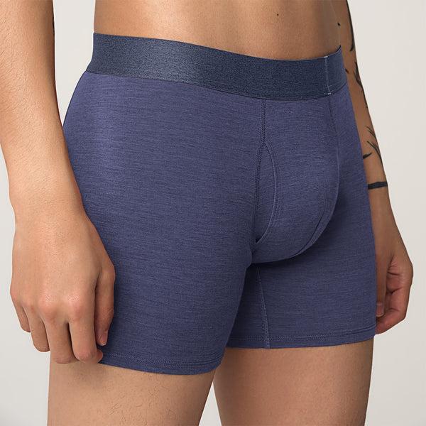 Allbirds Trino® Boxer Brief Men's Underwear Navy | SG4275WY