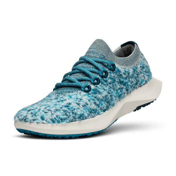 Allbirds Wool Dasher Fluffs Men\'s Running Shoes Turquoise | SG4125CE