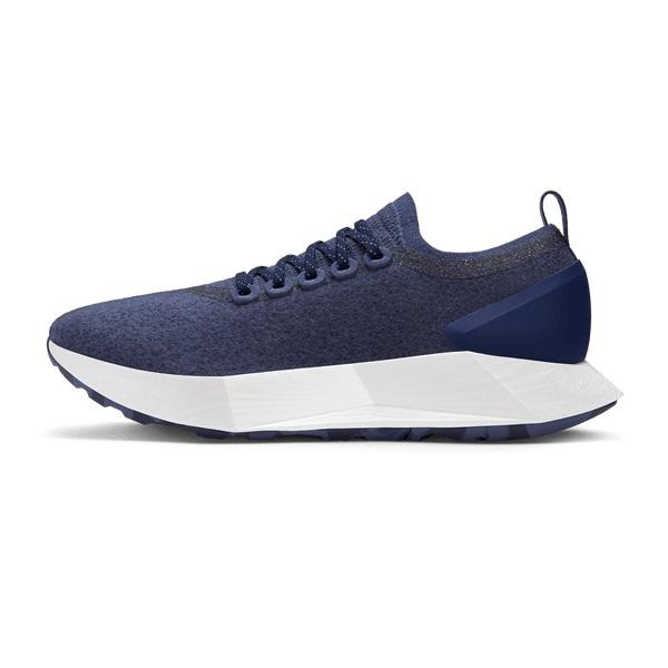 Allbirds Wool Flyer Mizzles Women's Waterproof Shoes Navy | SG4686UT