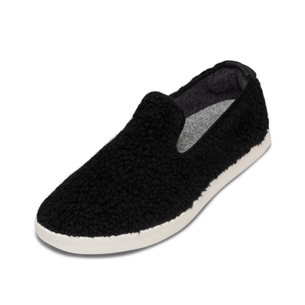 Allbirds Wool Lounger Fluffs Men\'s Slip On Shoes Beige / Black | SG4089UT