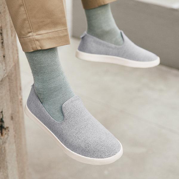 Allbirds Wool Loungers Men's Slip On Shoes Olive | SG4092RW