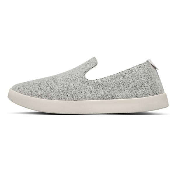 Allbirds Wool Loungers Men's Slip On Shoes Grey / White | SG4097NB