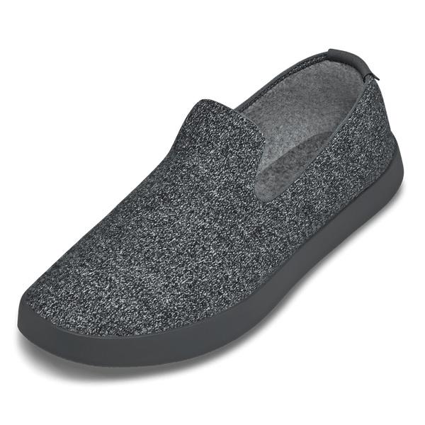 Allbirds Wool Loungers Men\'s Slip On Shoes Black / Grey | SG4099GL