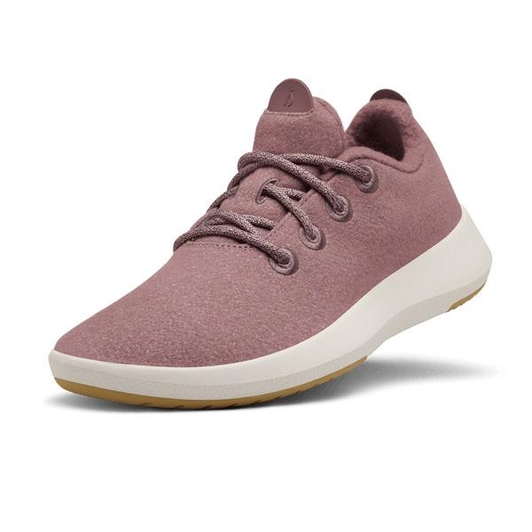 Allbirds Wool Mizzles Men\'s Waterproof Shoes Pink / White | SG4260PQ