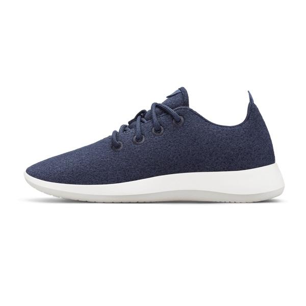 Allbirds Wool Runner Men's Sneakers Navy / White | SG4061IS