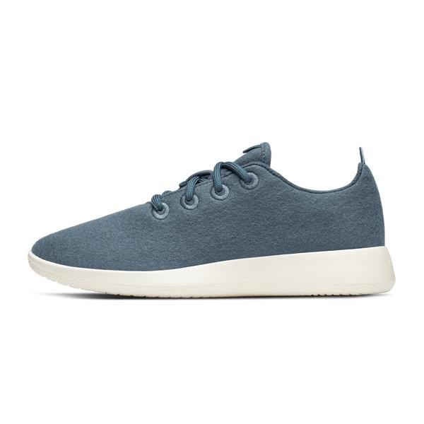 Allbirds Wool Runner Men's Sneakers Silver / White | SG4064TV