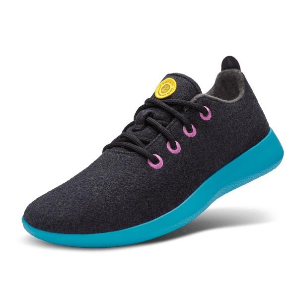 Allbirds Wool Runner Women\'s Sneakers Black / Mint | SG4484QZ