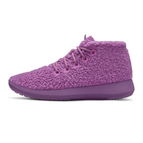 Allbirds Wool Runner-up Fluffs Men's High Tops Purple | SG4222EX