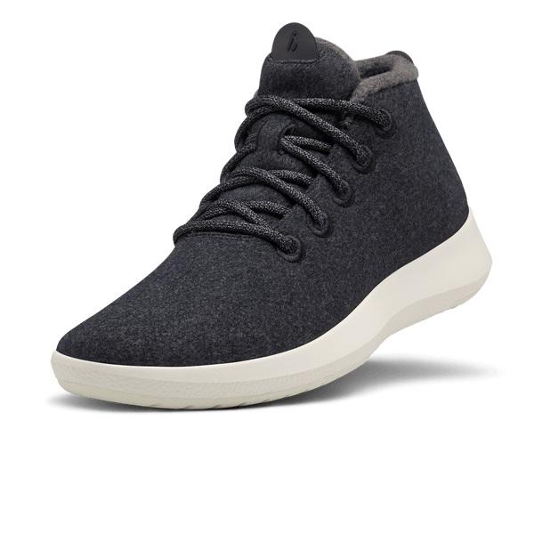 Allbirds Wool Runner-up Mizzles Men\'s High Tops Black / White | SG4230XF